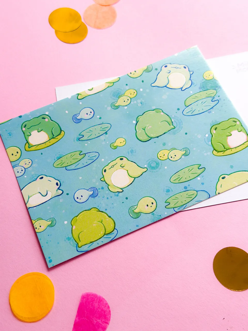 miamouz-froggies-a6-postkarte-frosch-print-gr-n image 1