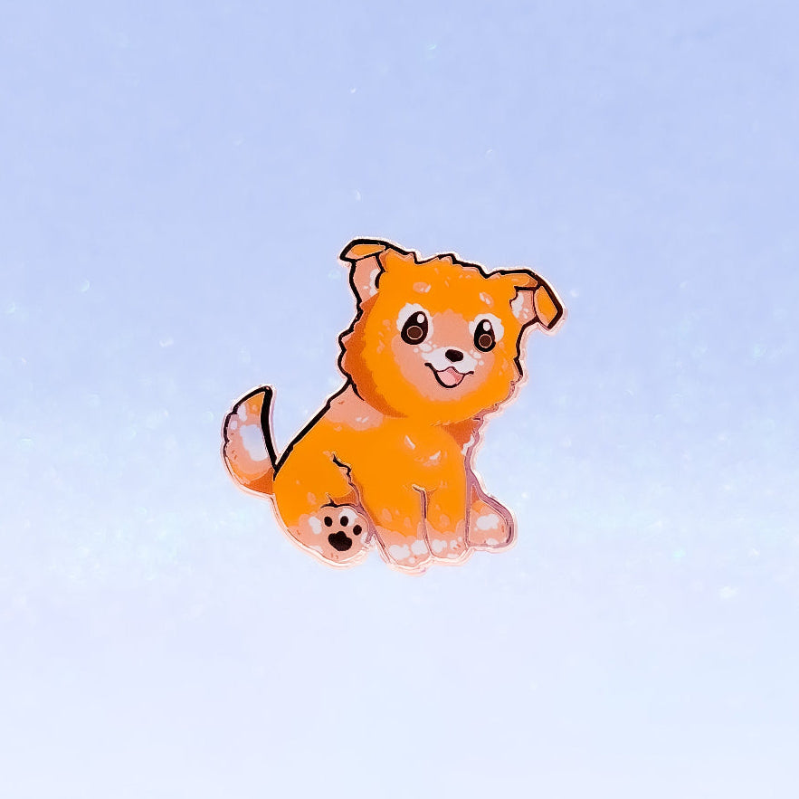 miamouz-carolina-dog-emaille-pin-rot-normal image 1