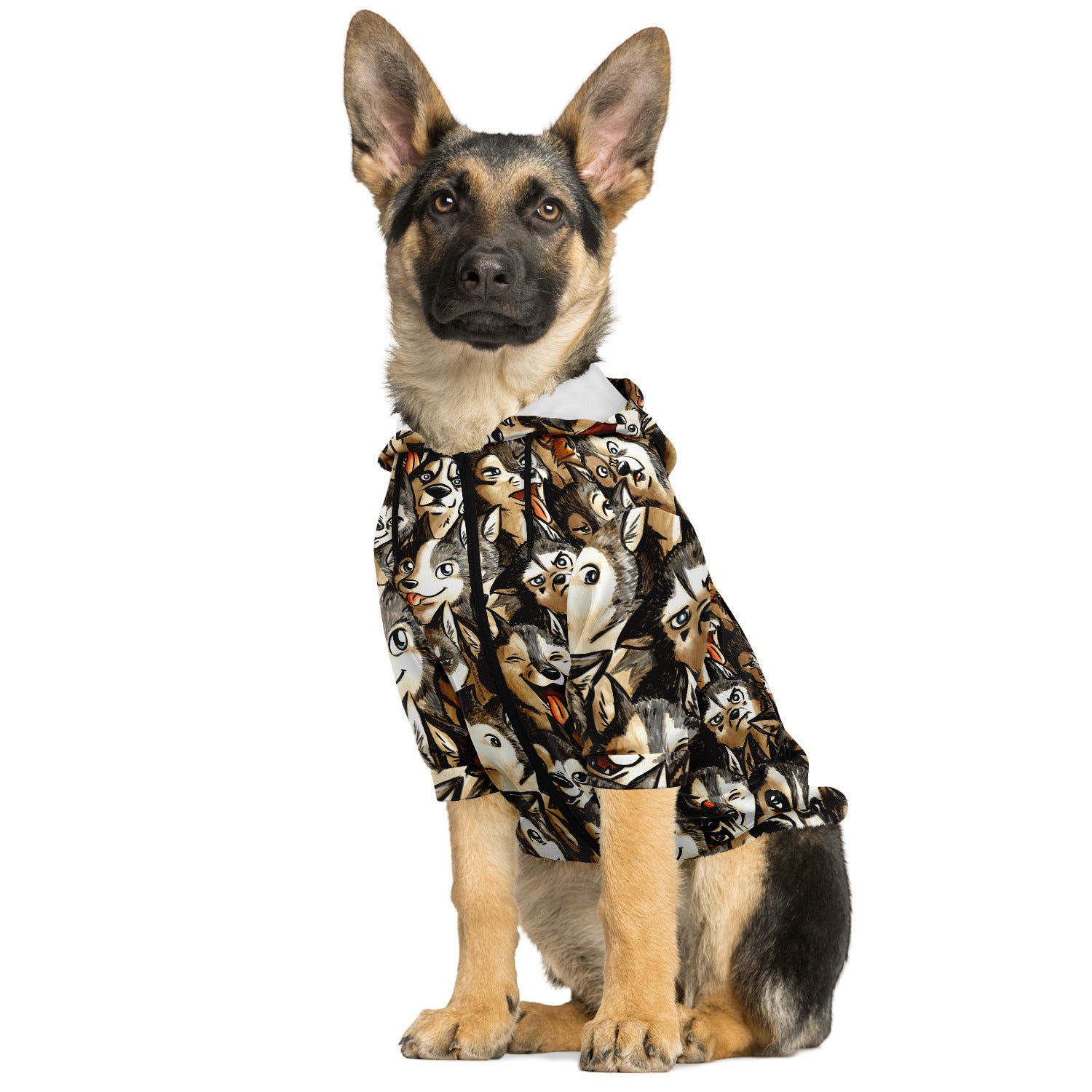 howling-riot-husky-hunde-hoodie-reissverschluss-leckerli-tasche image 5