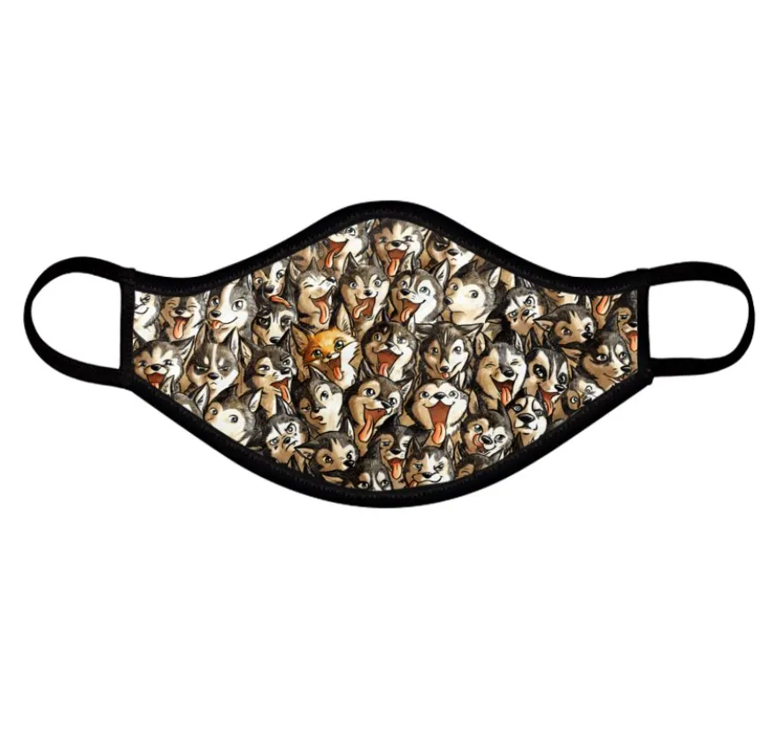 howling-riot-find-fox-amongst-huskies-facemask-gr-m-stoff image 1
