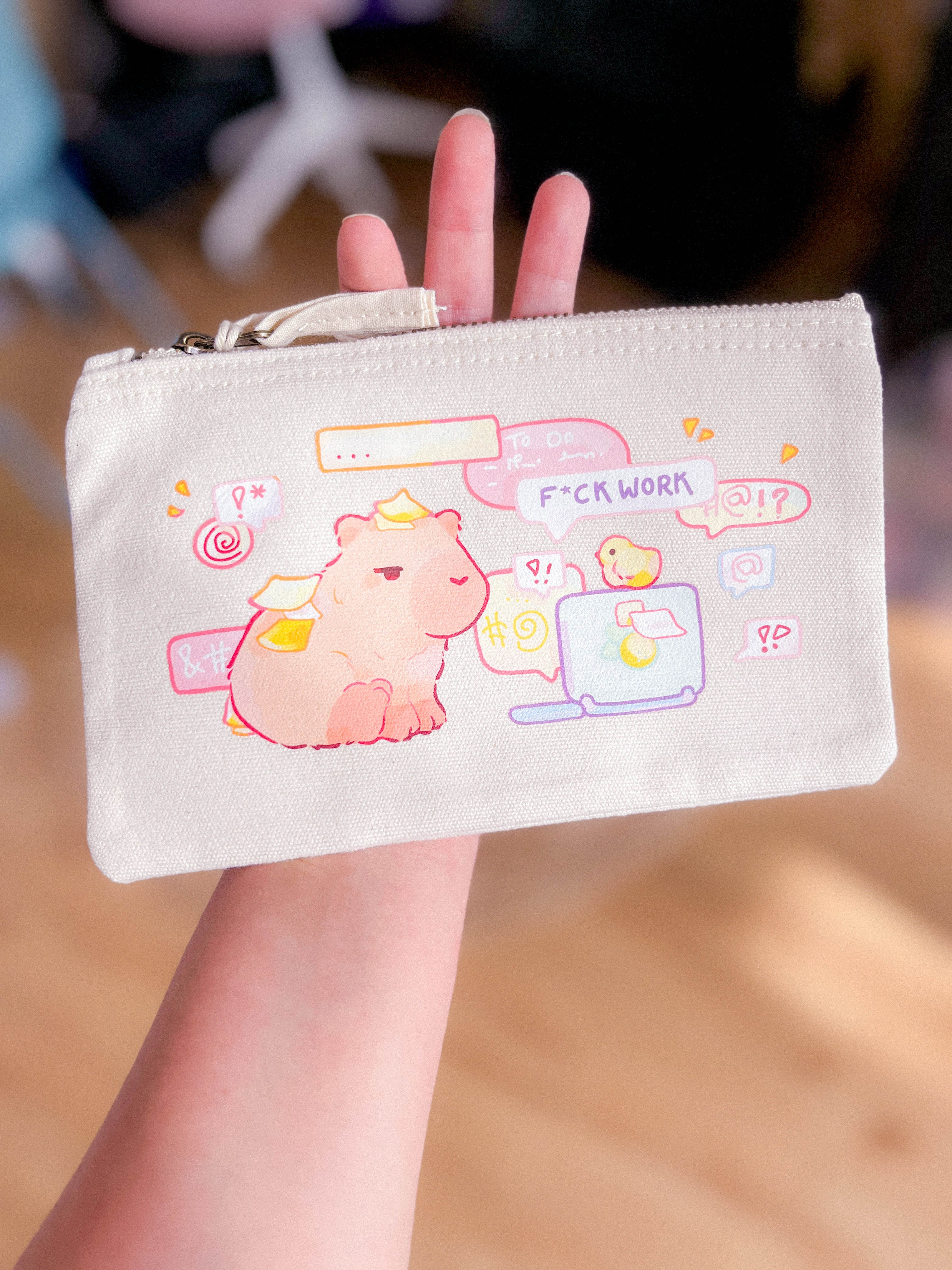miamouz-capybara-work-sucks-etui-20x11-5cm-baumwolle image 2