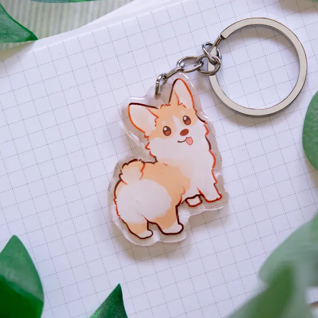miamouz-corgi-schl-sselanh-nger-hund-acryl-5-cm image 1