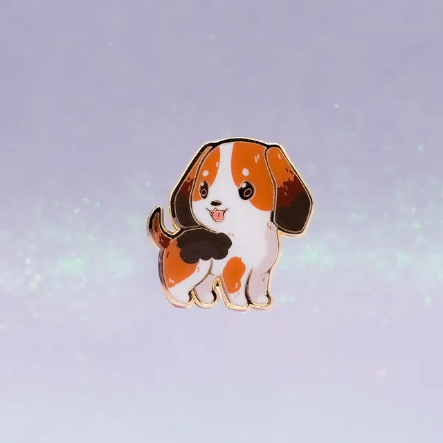 miamouz-beagle-emaille-pin-hund-normal-quality-29x30-mm image 1