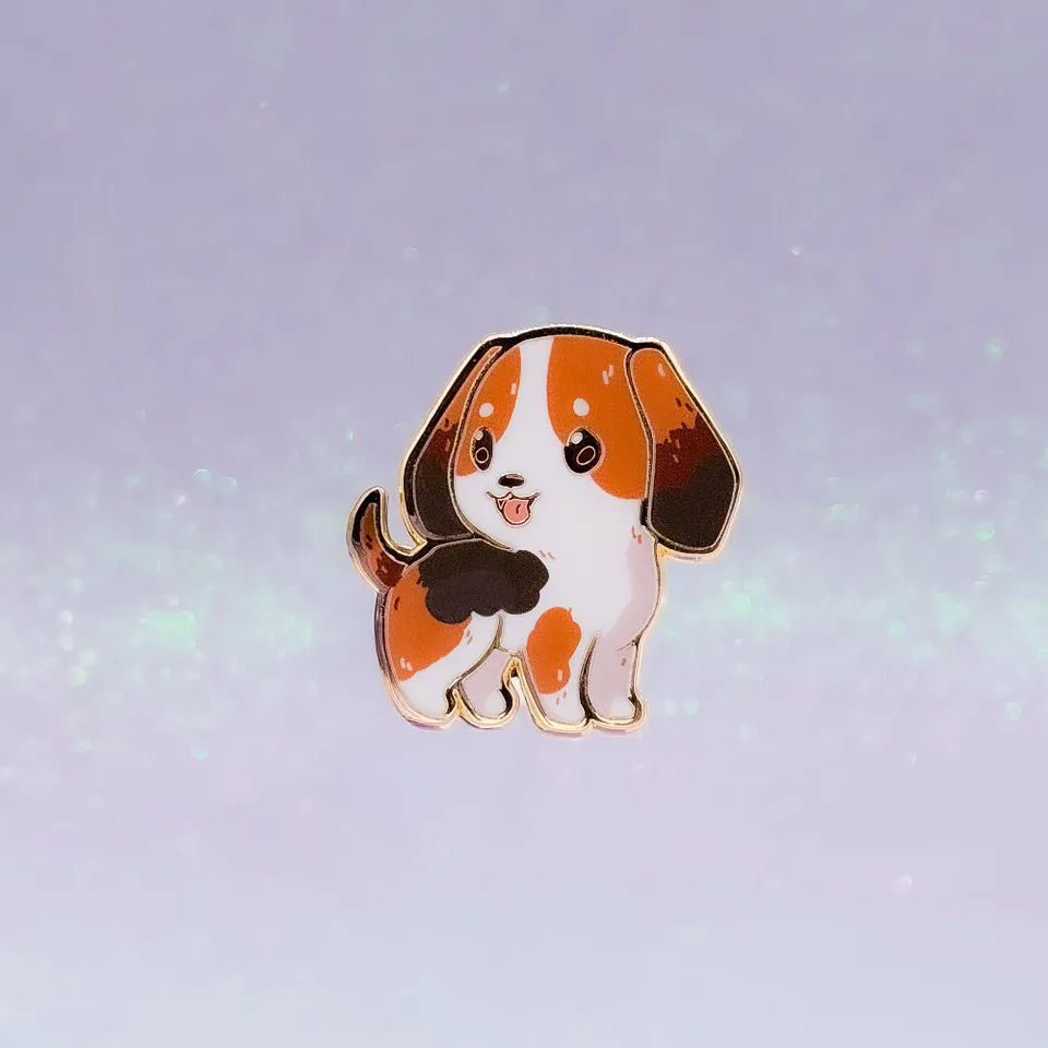miamouz-beagle-emaille-pin-hund-normal-quality-29x30-mm image 1