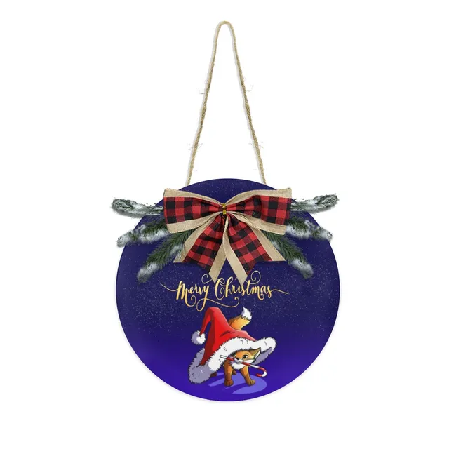 howling-riot-merry-christmas-fox-t-rh-nger-30-cm-holz image 1