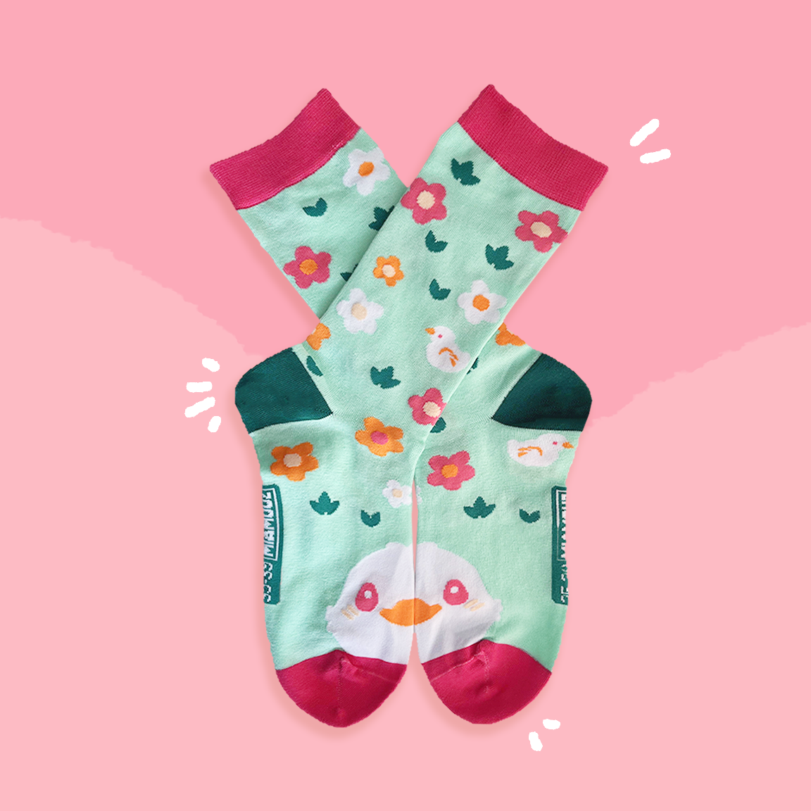 miamouz-duck-meadow-socken-enten-pastell-eu-35-44 image 1