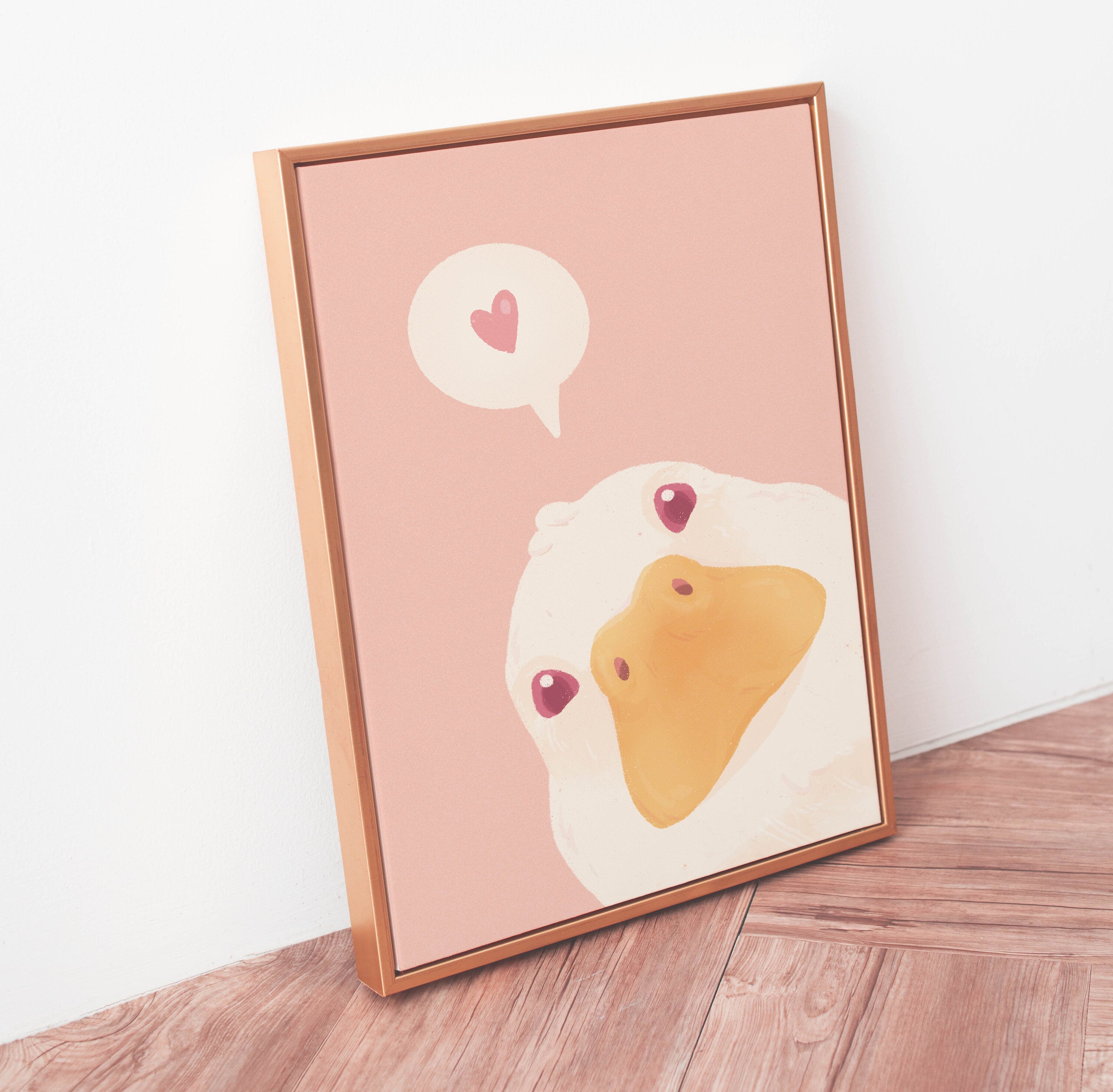 miamouz-peeking-duck-love-kunstdruck-a6-postkarte image 3