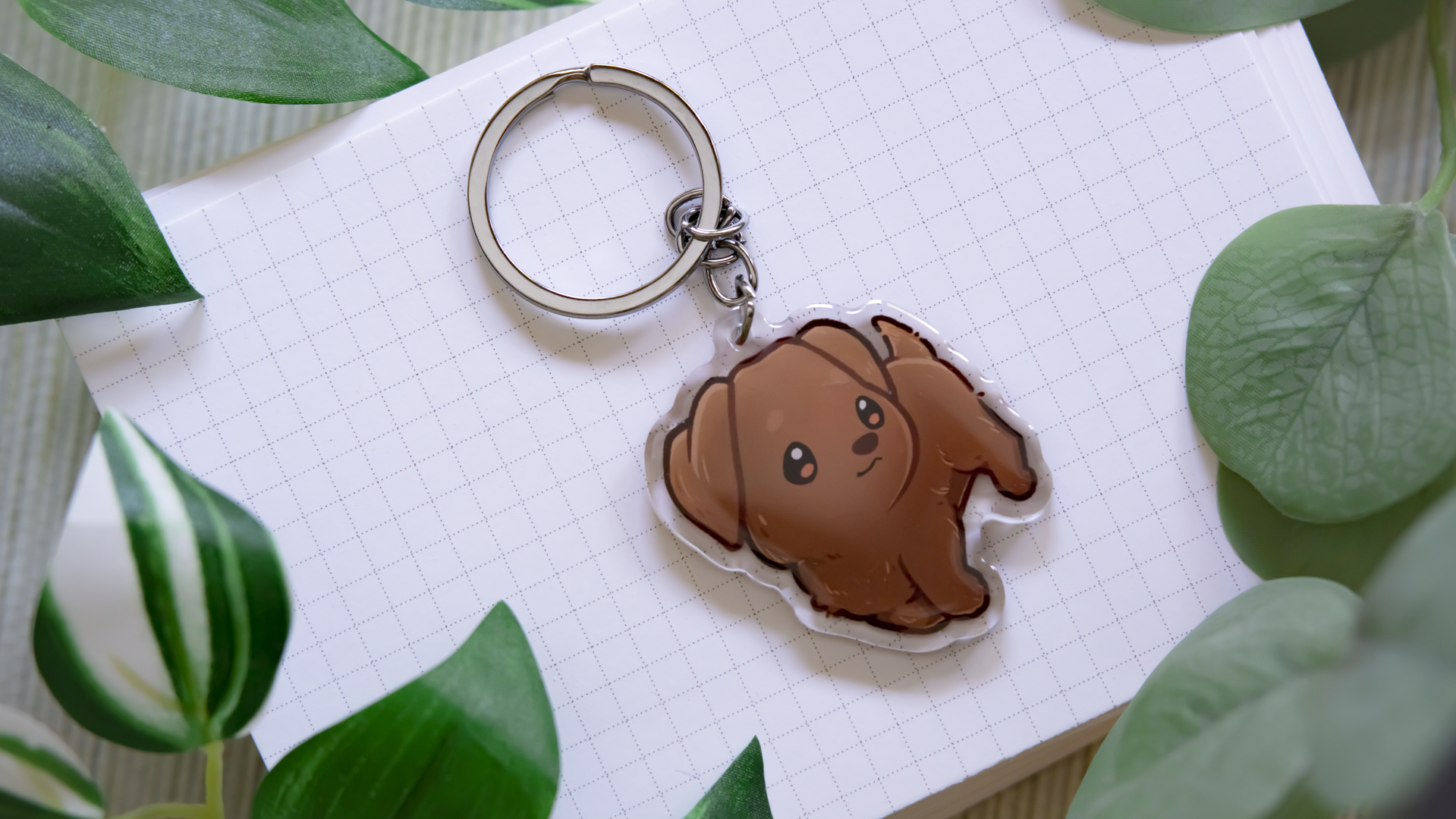 miamouz-labrador-retriever-keychain-acryl-sand-5-cm image 2