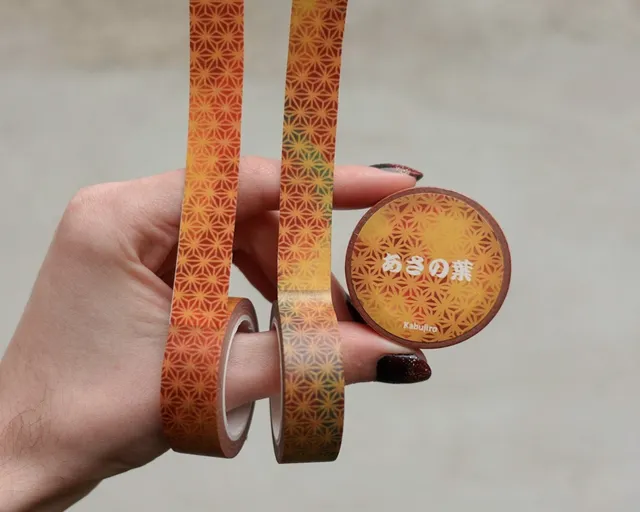 kabujiro-washi-tapes-asanoha-washi-tape-set-15mm-x-10m image 1