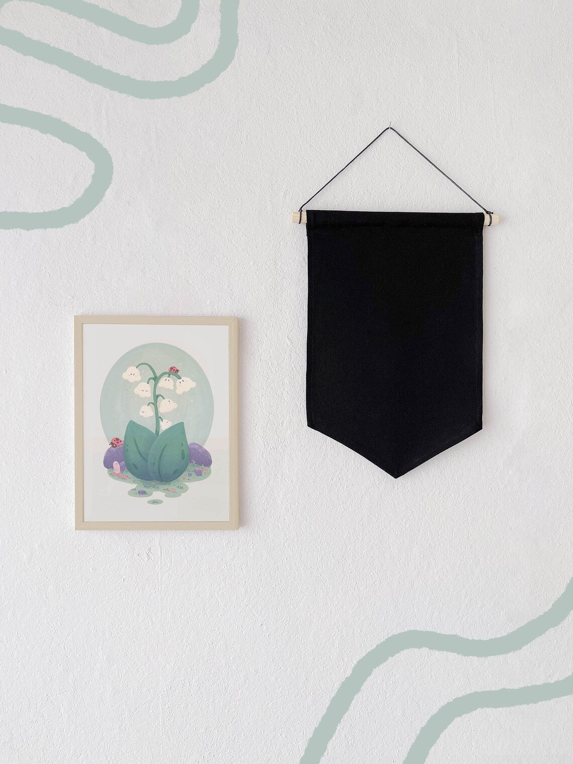 miamouz-pin-banner-pinboard-schwarz-baumwolle-21x30cm-l image 1