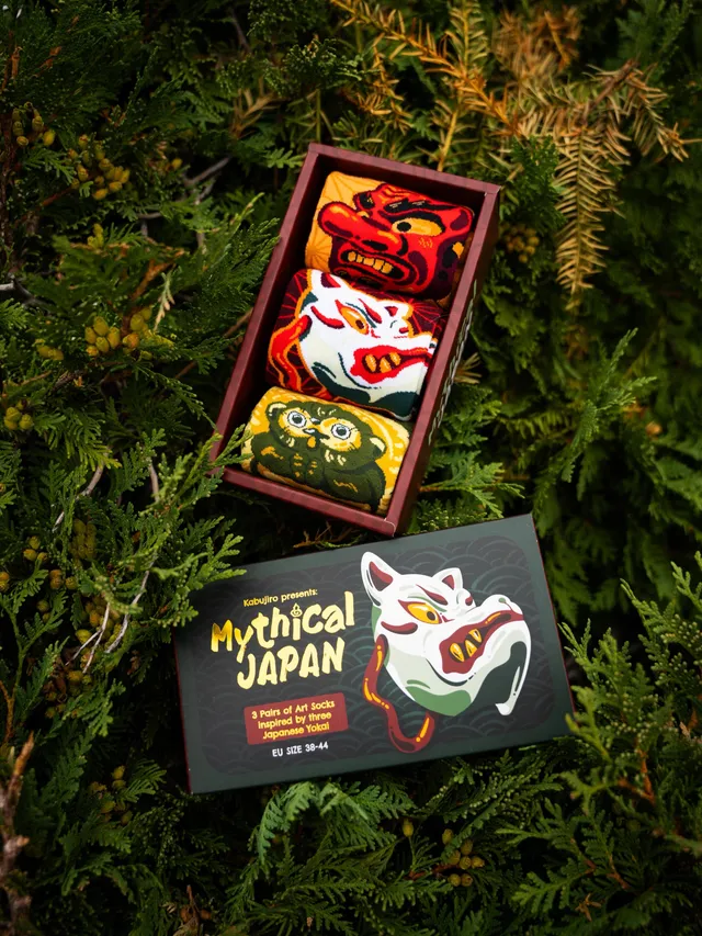 kabujiro-mythical-japan-yokai-socken-geschenkbox-37-43 image 1