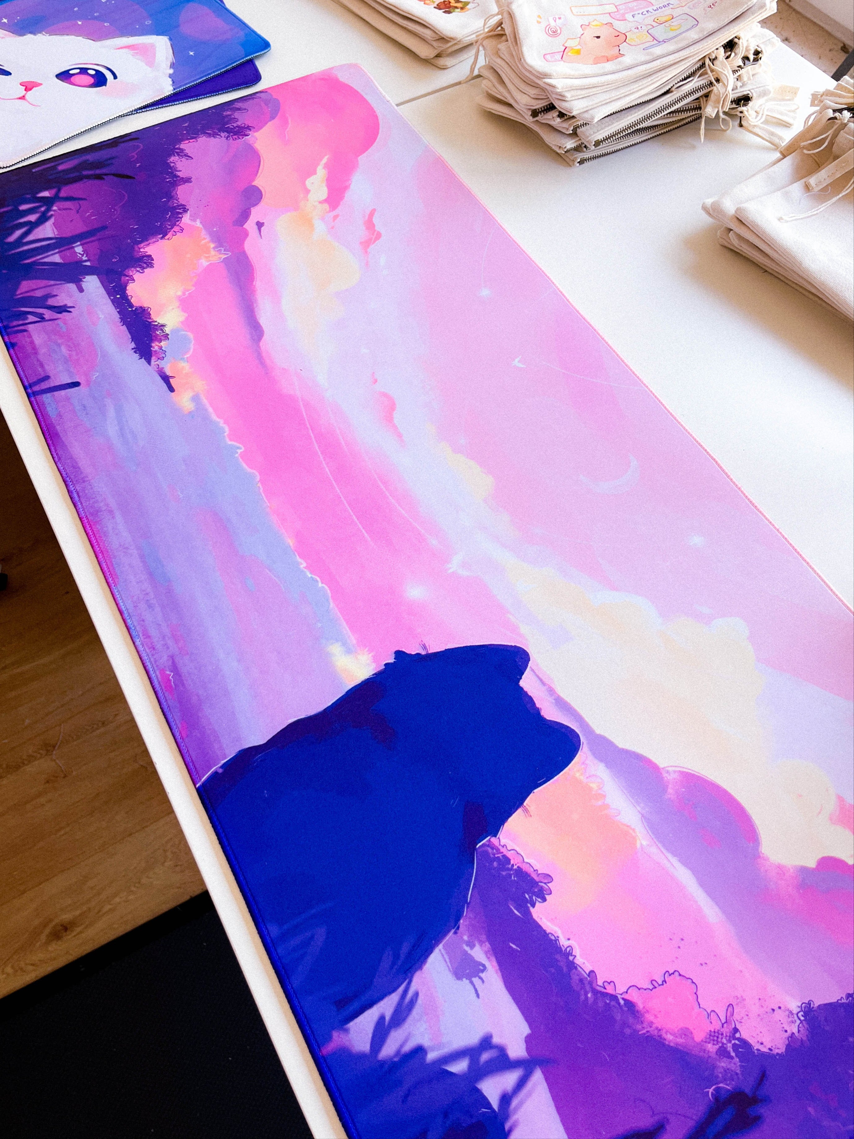 miamouz-dreamy-fairy-tale-desk-mat-mauspad-90x40-katze image 1