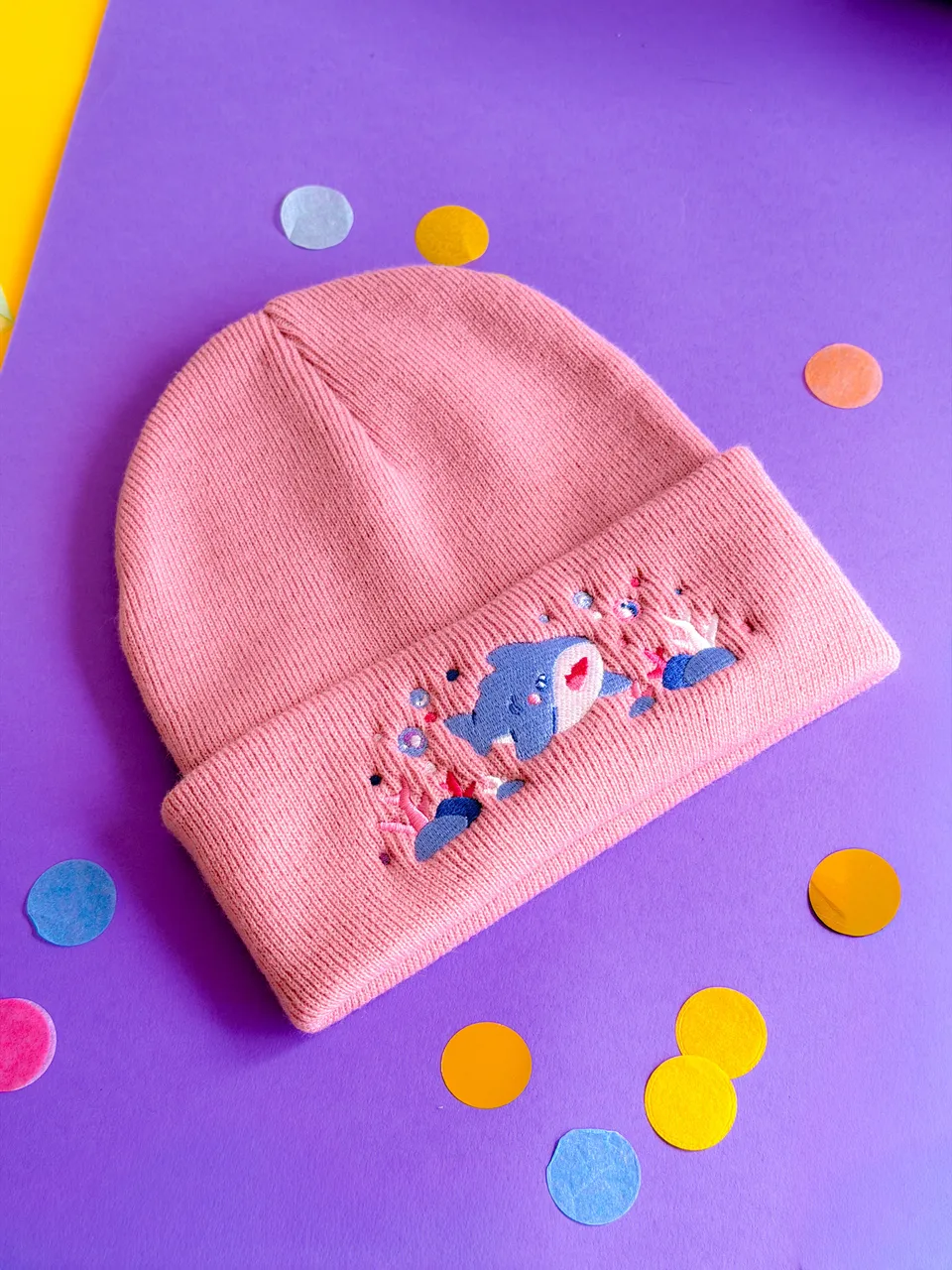 miamouz-happy-shark-winterm-tze-beanie-rosa image 1