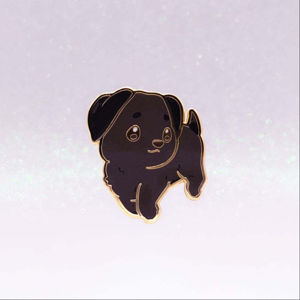 miamouz-labrador-emaille-pin-schwarz-retriever-33mm image 1