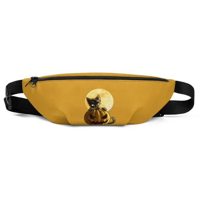 howling-riot-halloween-pumpkin-cat-bauchtasche-s-m-wasserabweisend image 1