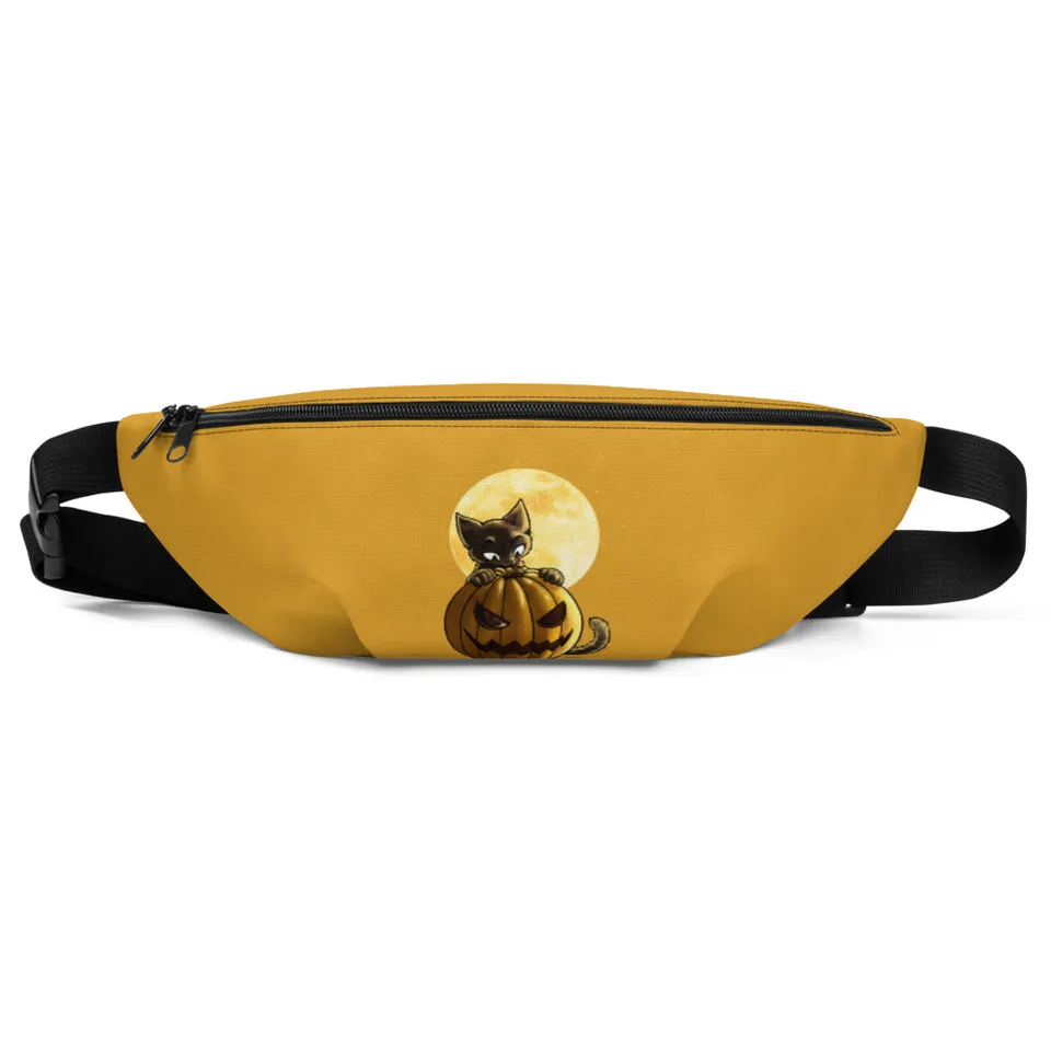 howling-riot-halloween-pumpkin-cat-bauchtasche-s-m-wasserabweisend image 1