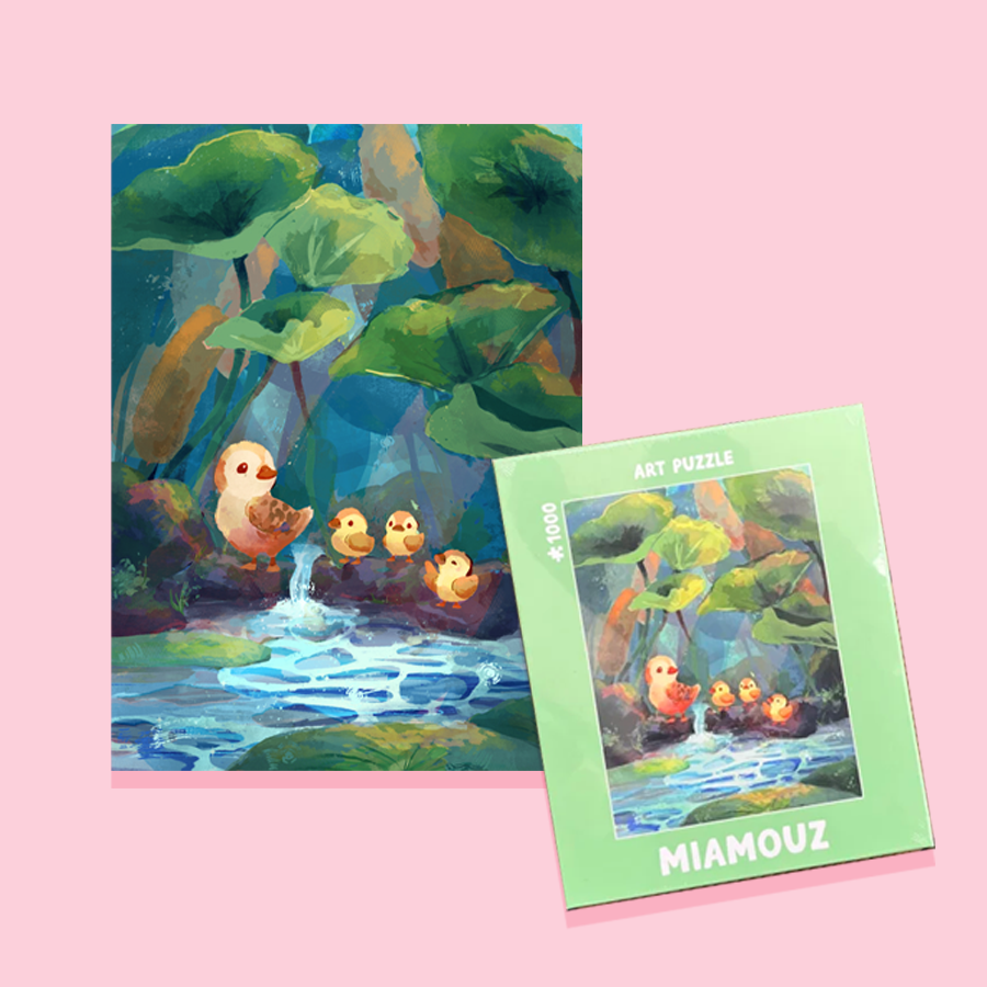 miamouz-duckling-adventure-puzzle-1000-teile-70x40 image 2