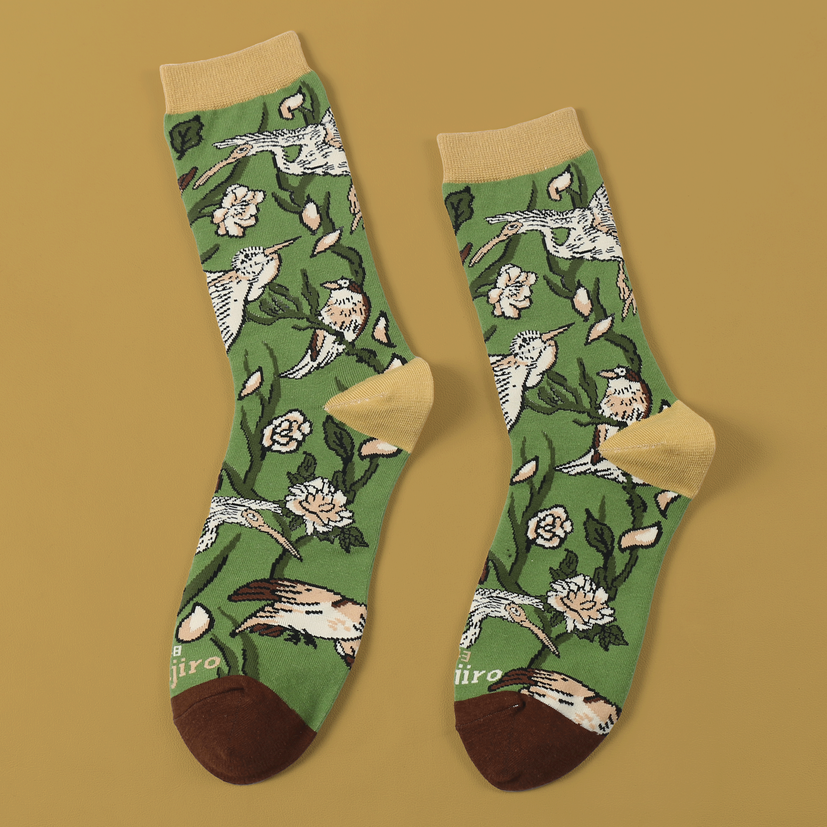 kabujiro-socks-ukiyo-e-birds-baumwollsocken-eu-37-43 image 2