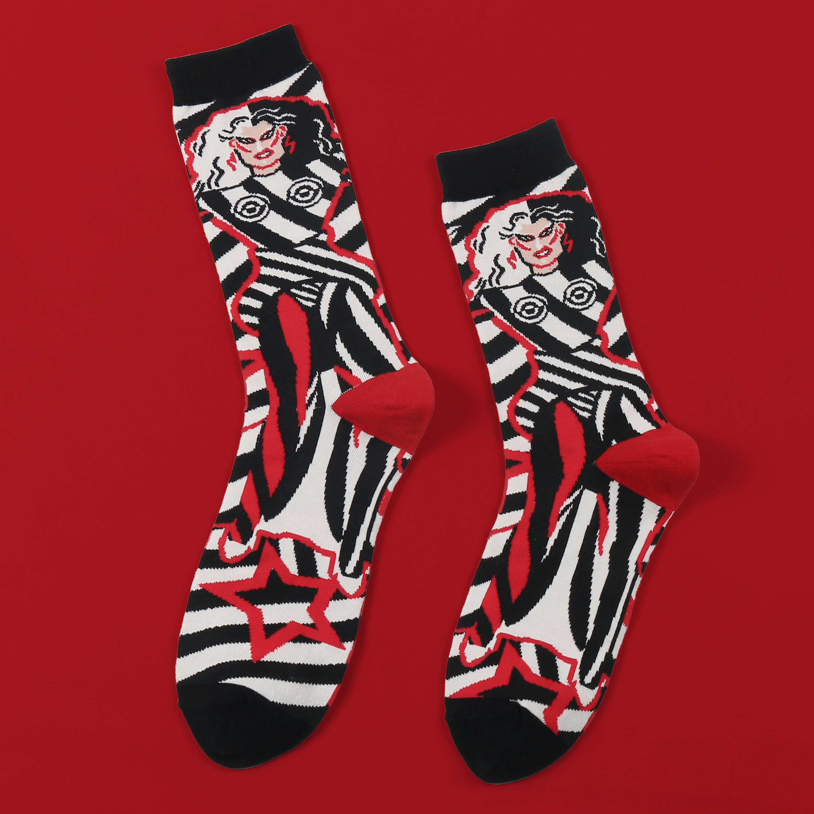 kabujiro-drag-queen-art-socken-set-2-paar-baumwolle image 3