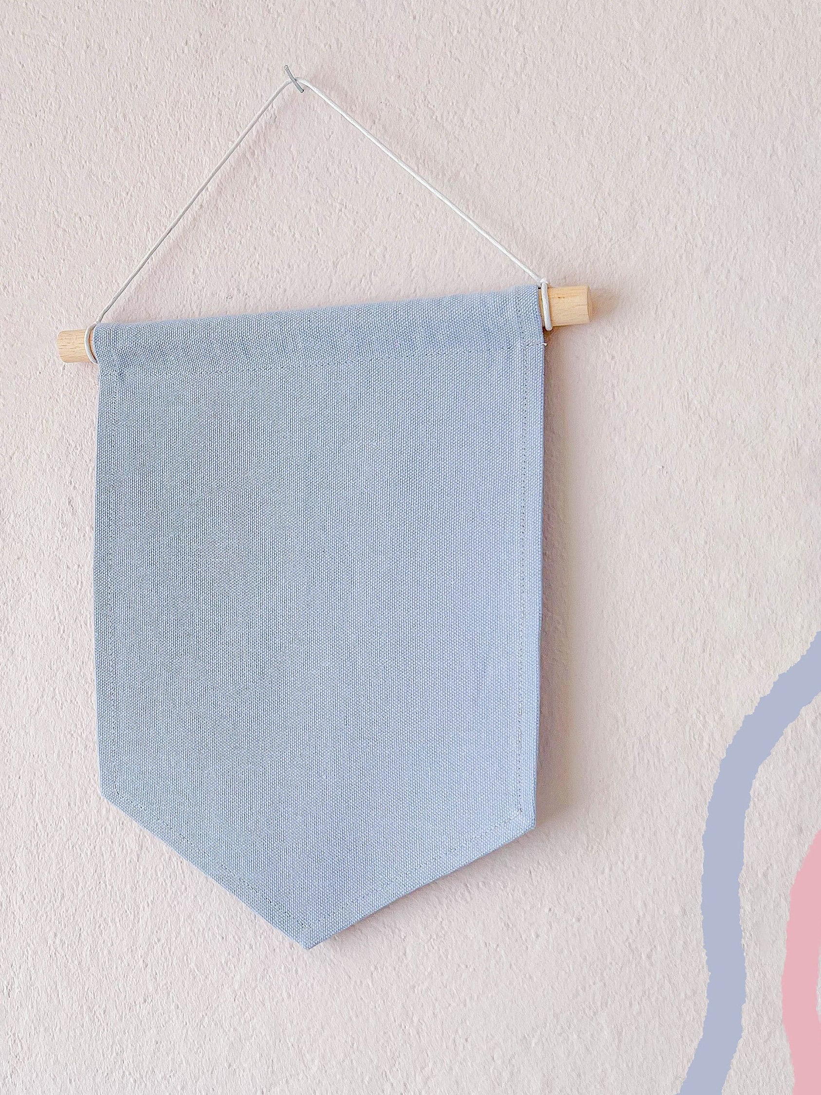 miamouz-pin-banner-hellblau-canvas-gro-21x30cm-handmade image 3