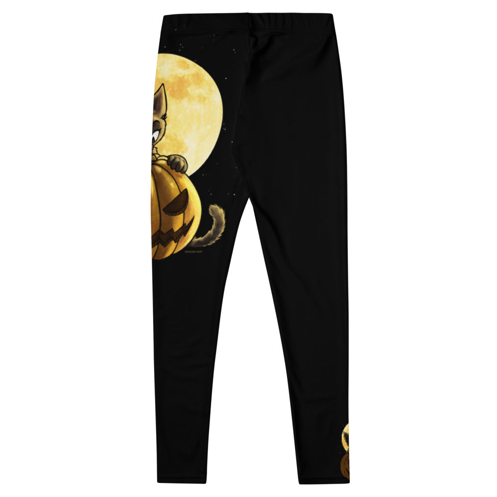 howling-riot-halloween-pumpkin-cat-leggings-gr-m-stretch image 2
