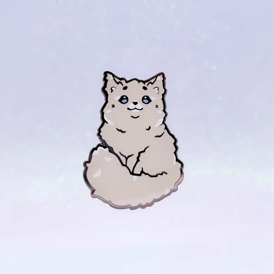 miamouz-maine-coon-emaille-pin-katze-grau-33x46-mm image 1