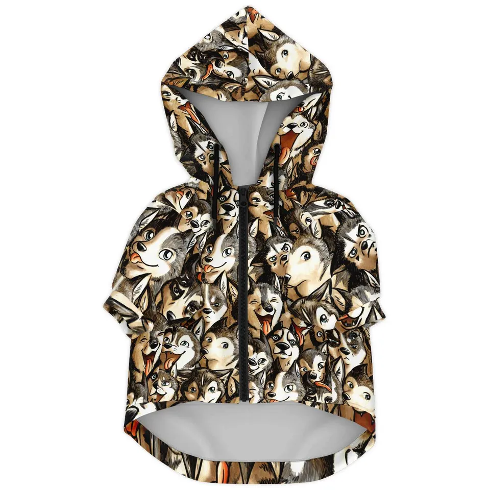 howling-riot-husky-hunde-hoodie-reissverschluss-leckerli-tasche image 1
