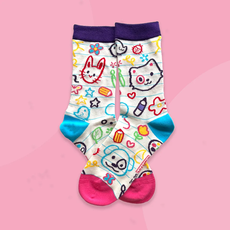 miamouz-socken-scribble-bunt-eu-35-39-kritzel image 1