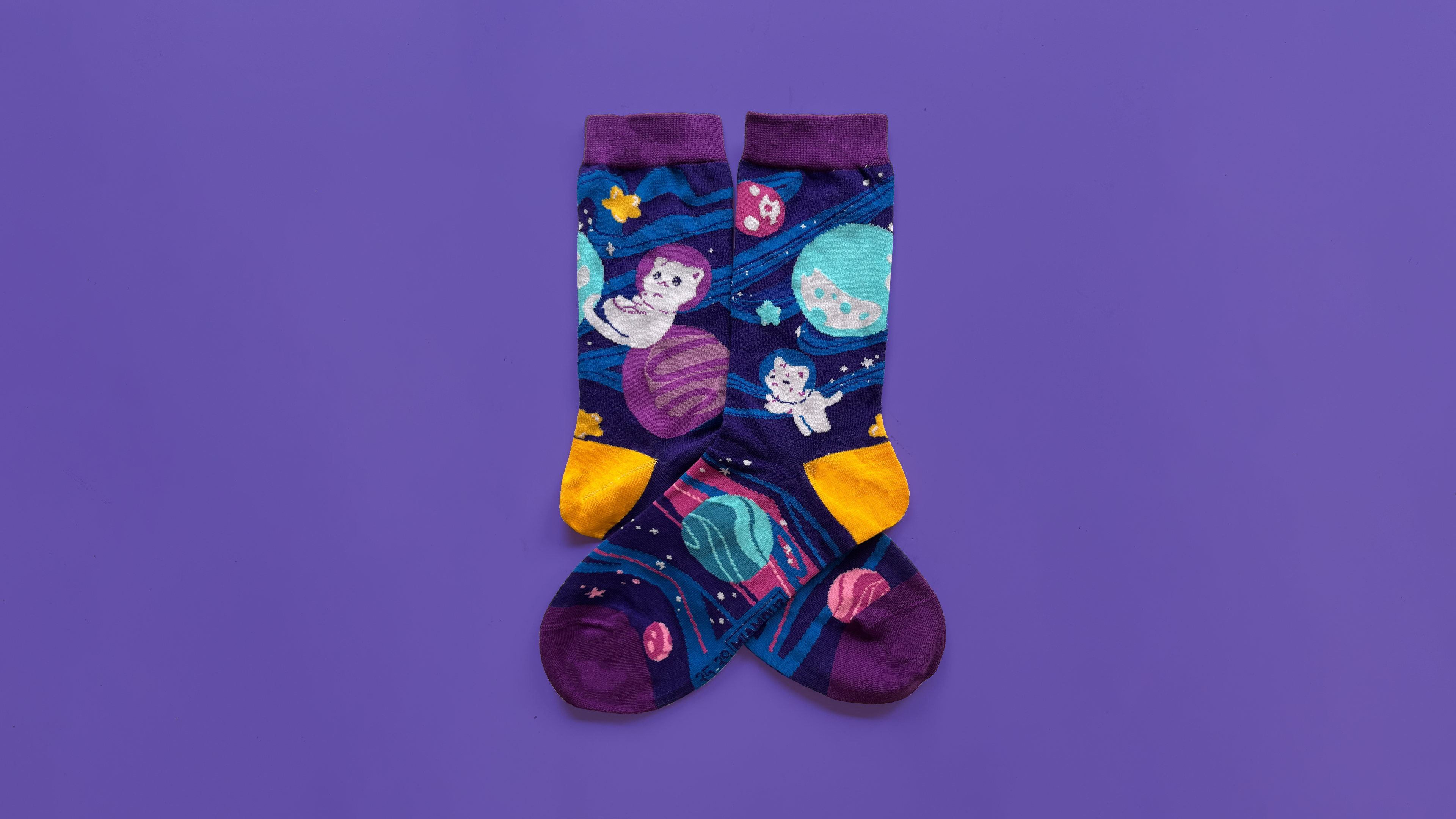 miamouz-socken-space-cat-bunt-eu-35-39-katzen image 1