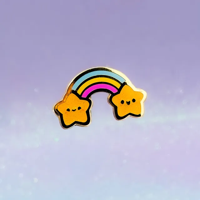 miamouz-happy-rainbow-emaille-pin-sterne image 1