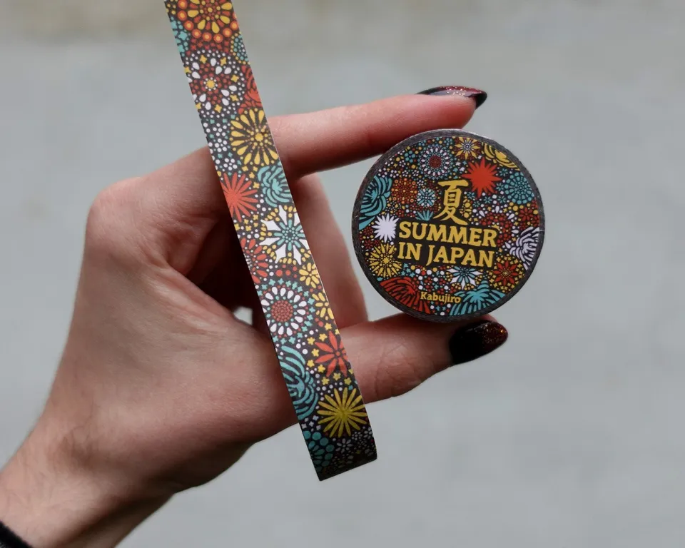 kabujiro-summer-in-japan-washi-tape-feuerwerk-15-mm-x-10-m image 1