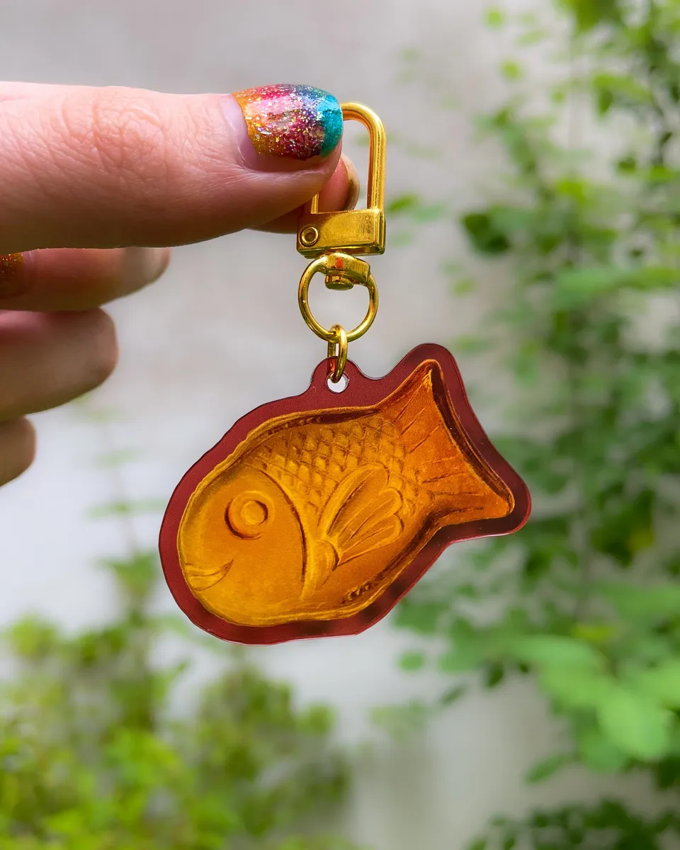 kabujiro-charms-taiyaki-acryl-charm-anh-nger-5-cm-japan image 1