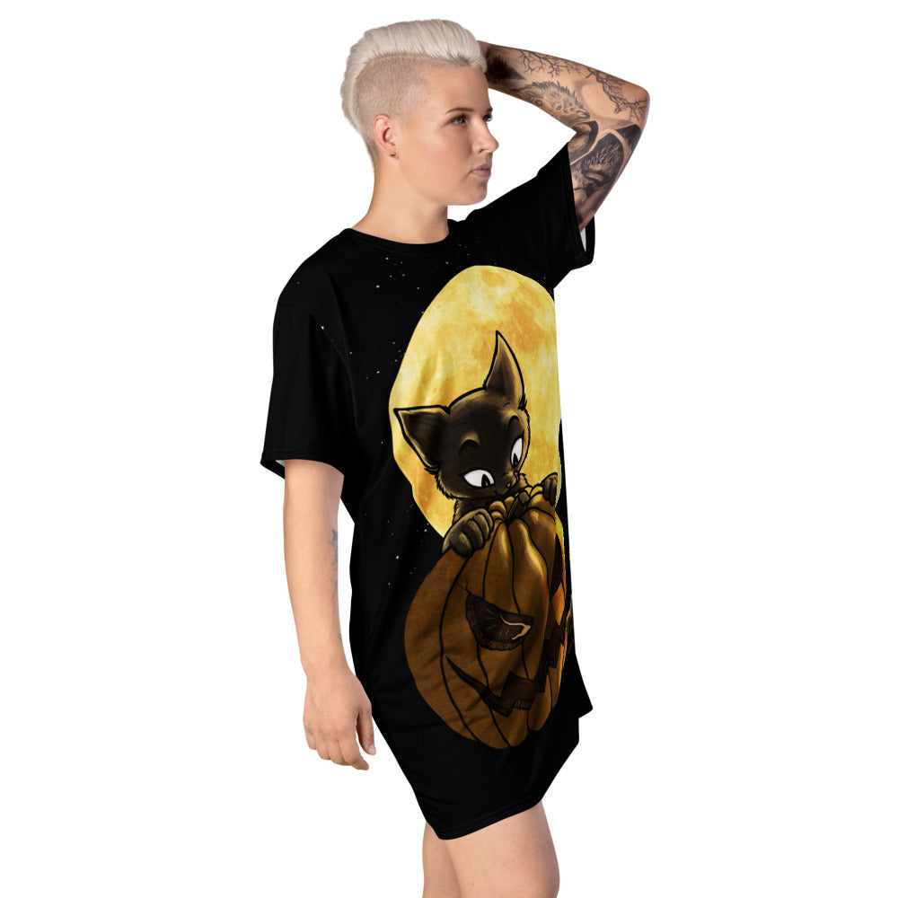 howling-riot-halloween-pumpin-cat-t-shirt-extra-lang image 7