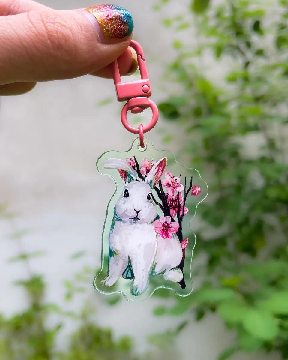 kabujiro-sakura-bunny-acryl-anh-nger-hase-rosa-5-cm image 1