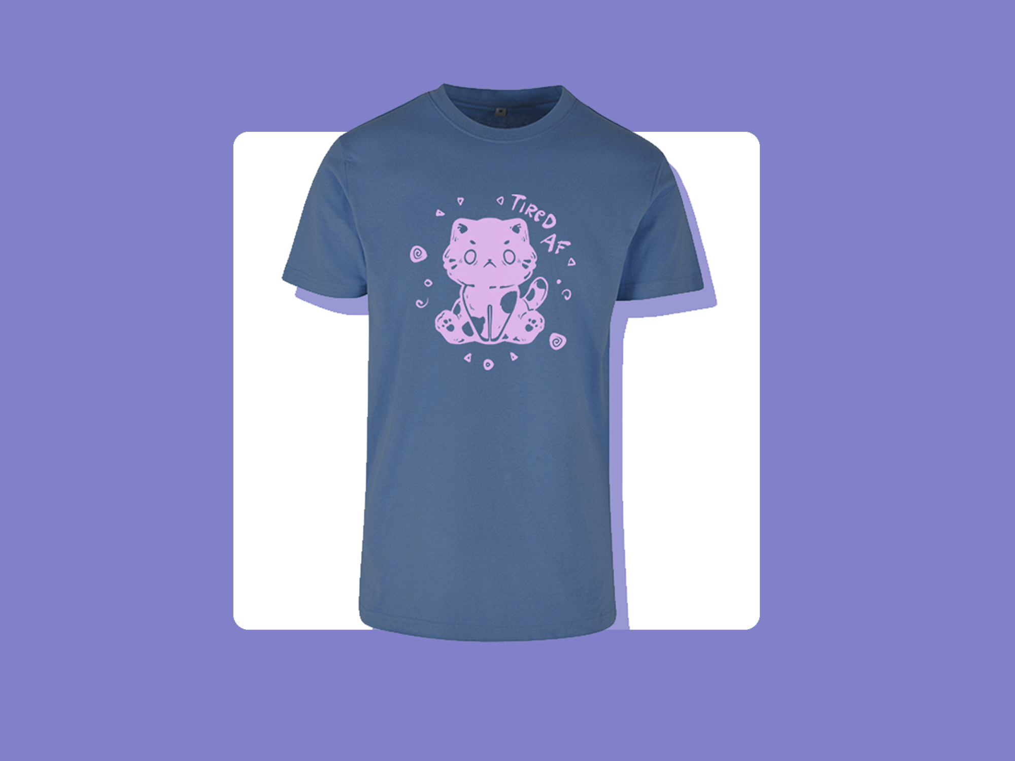miamouz-tired-af-cat-t-shirt-unisex-baumwolle-katzen-motiv image 4