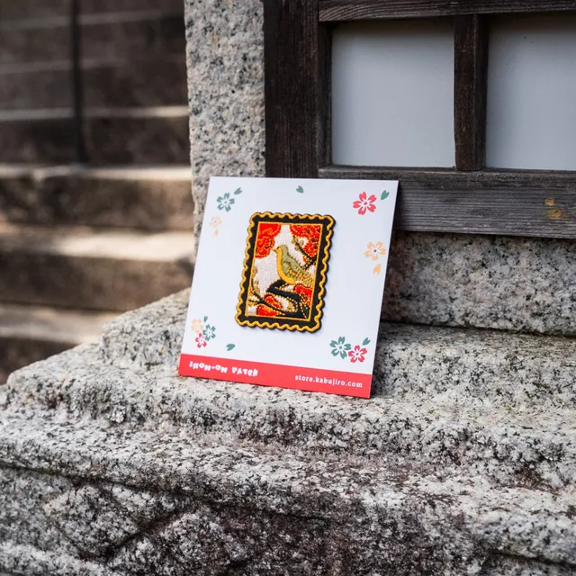 kabujiro-hanafuda-songbird-patch-aufn-her-6cm image 1