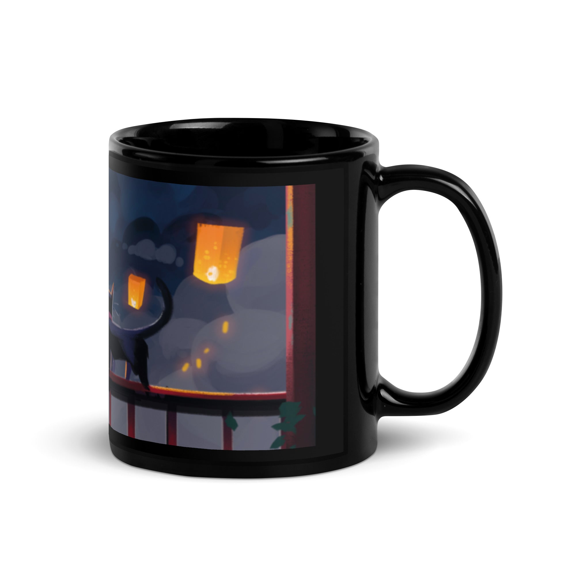 howling-riot-lanterns-tasse-schwarz-keramik-11oz image 1
