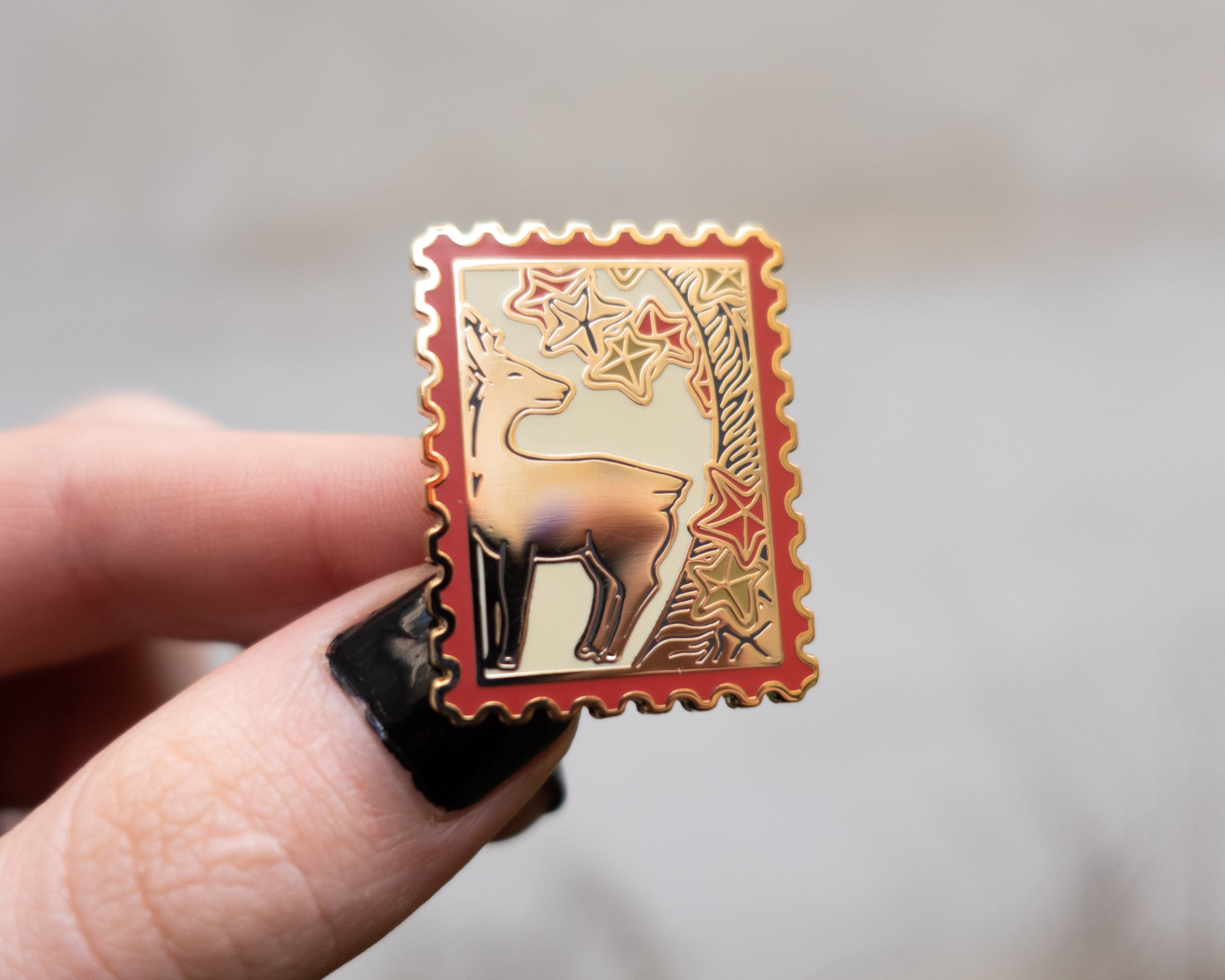 kabujiro-hanafuda-stamp-pin-dear-35-mm-vergoldet image 2