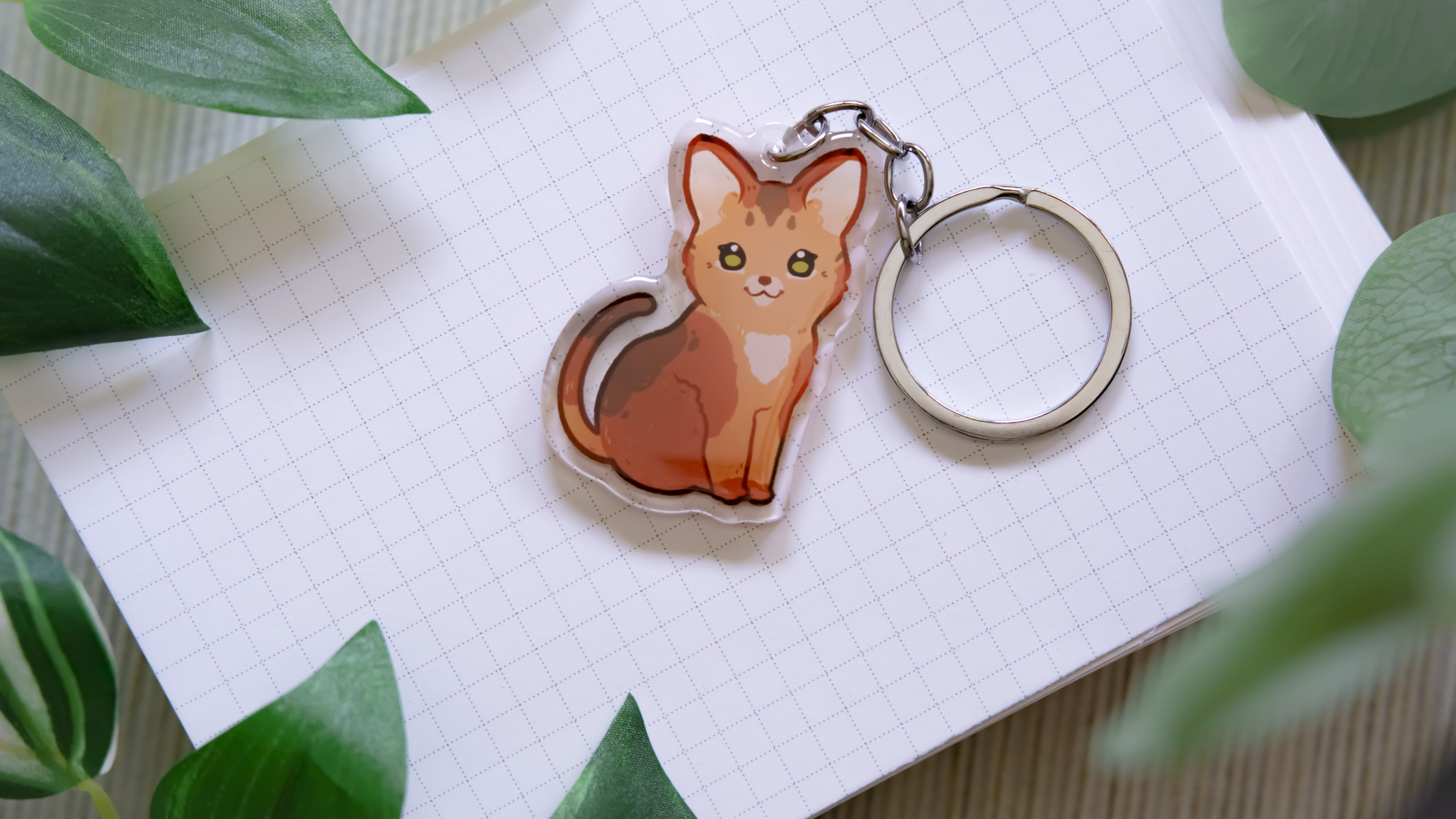 miamouz-keychains-bengal-abyssinian-katze-anh-nger-acryl-5-cm image 6