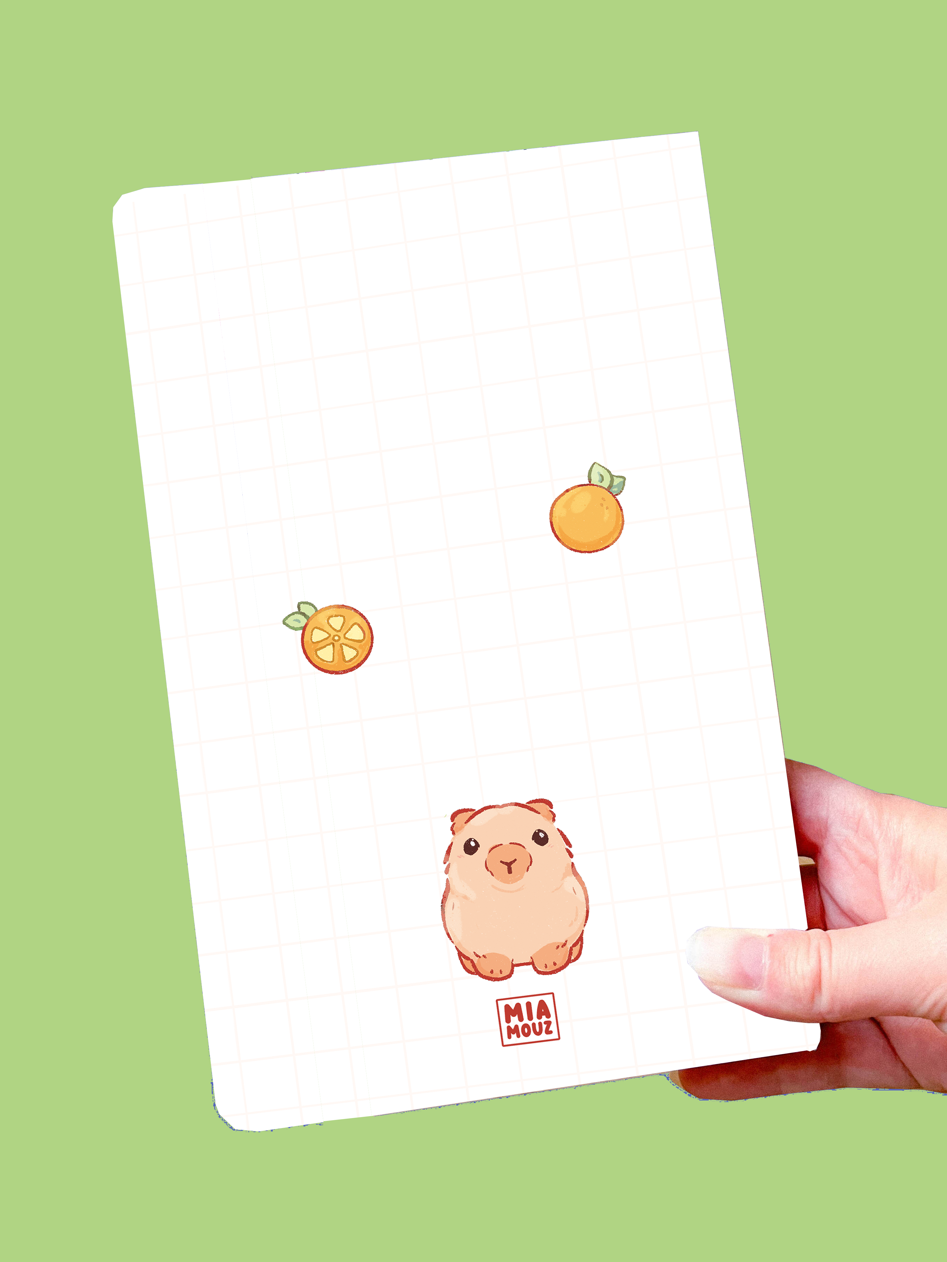 miamouz-capybara-notes-notizbuch-a5-blank-blanko-pastell image 2