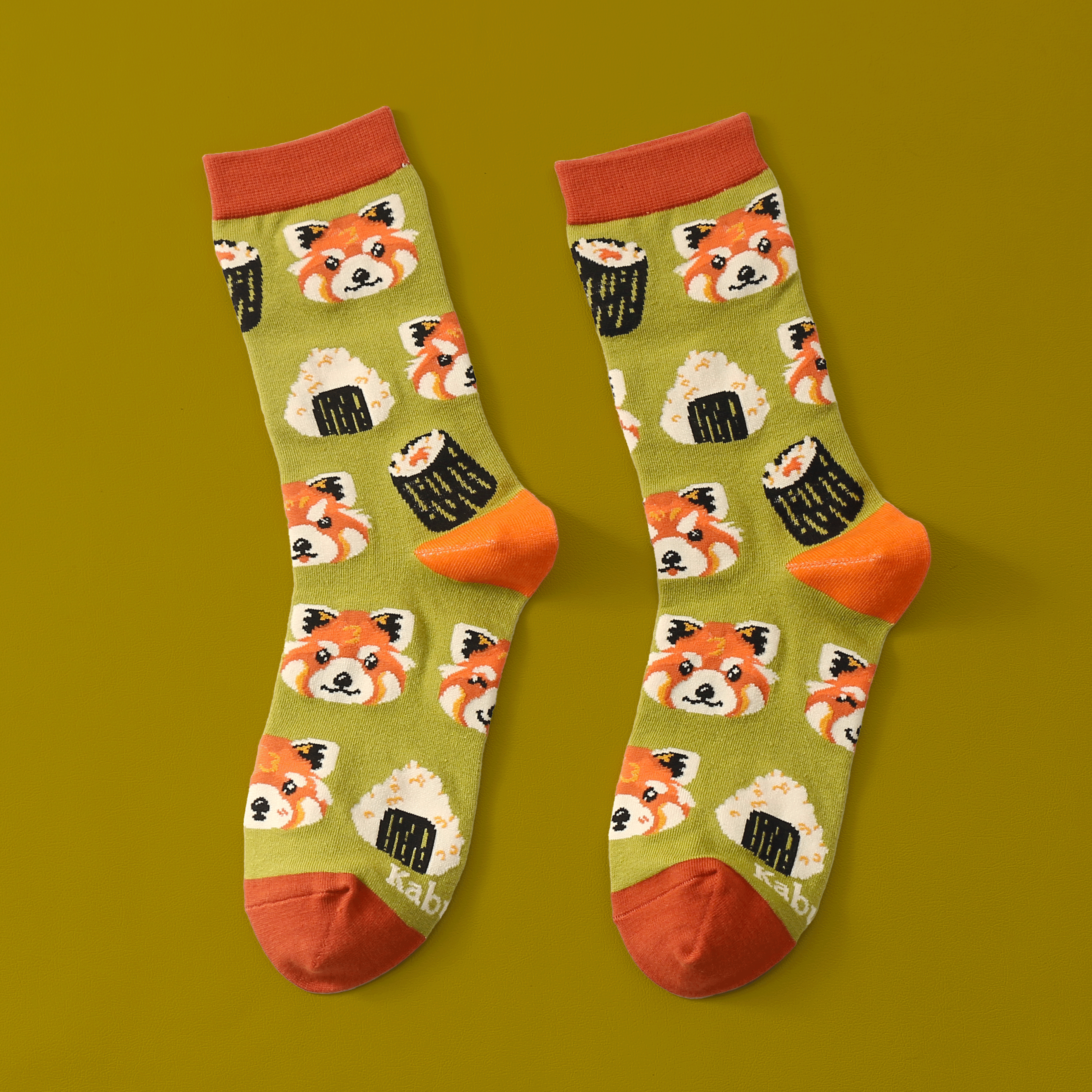 kabujiro-sushi-red-pandas-socken-eu-37-43-baumwolle image 1