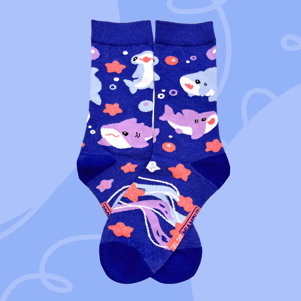 miamouz-shark-socken-pastell-baumwolle-eu-35-39 image 1