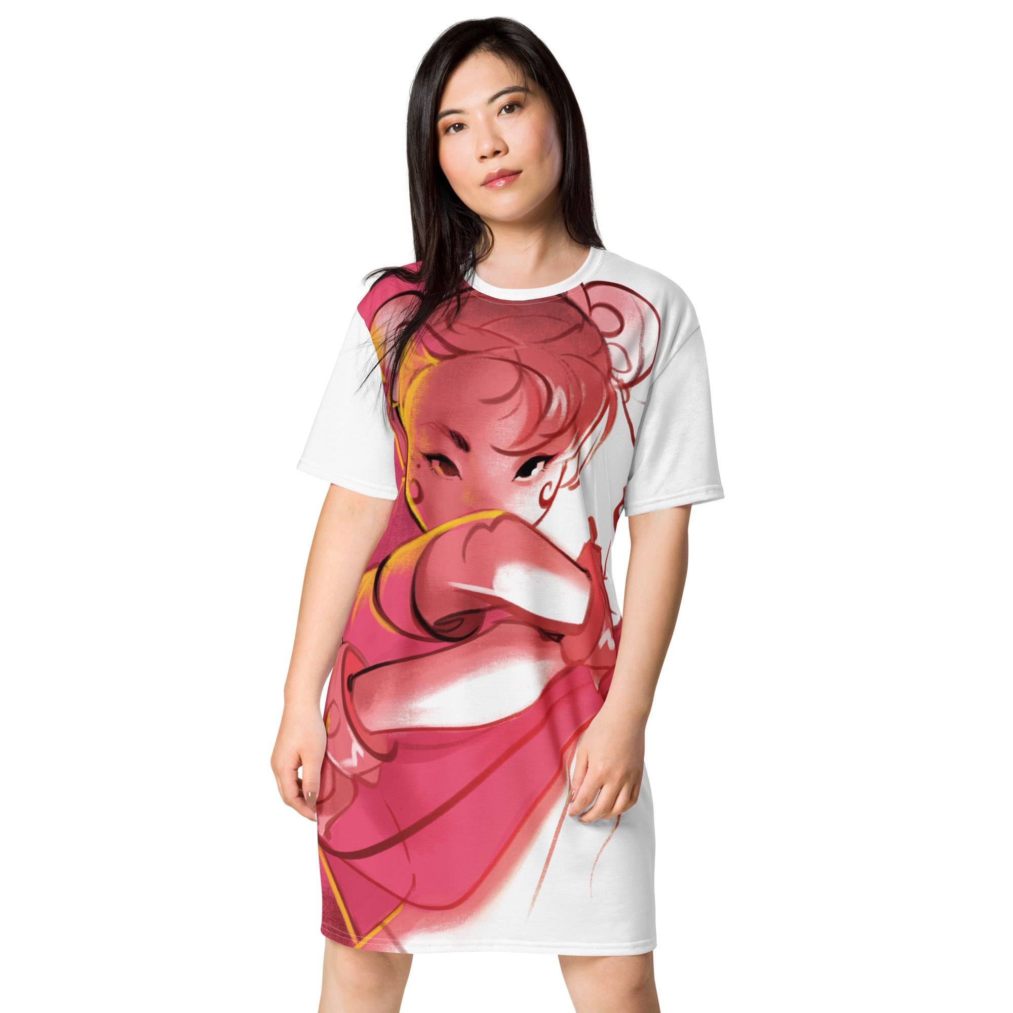 howling-riot-half-half-t-shirt-kleid-oversize-gr-e-m image 1