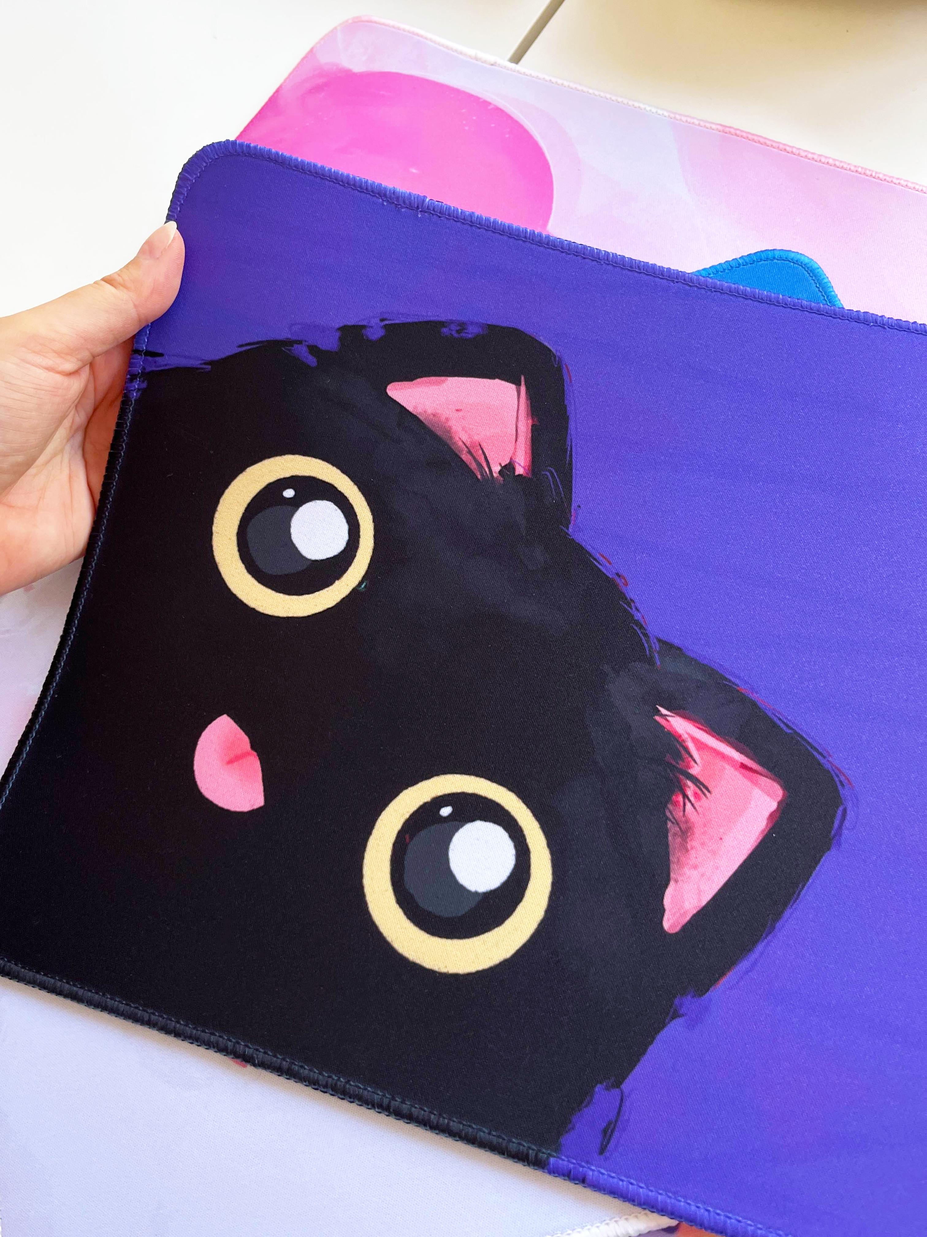 miamouz-black-blep-cat-mauspad-30x25-cm-schwarz image 1