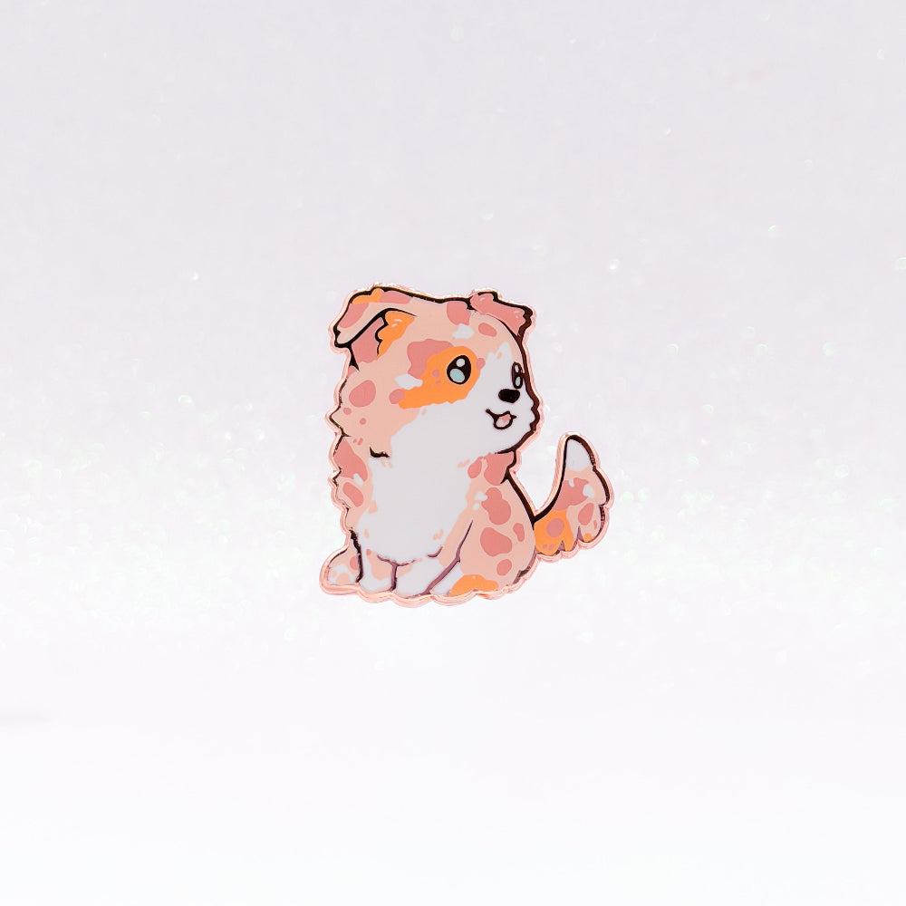 miamouz-enamel-pins-australian-shepherd-emaille-pin-red-merle image 1