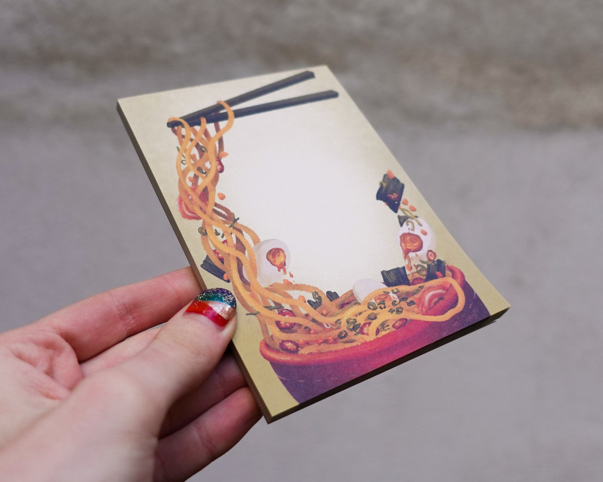 kabujiro-ramen-bowl-a6-notizblock-50-seiten-japan-design image 4