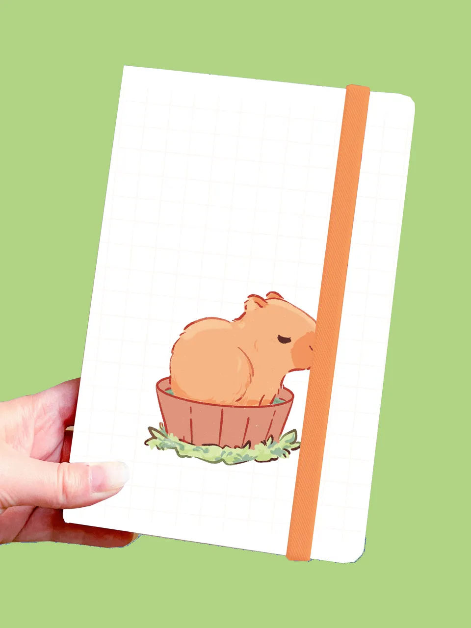 miamouz-capybara-notes-notizbuch-a5-blank-blanko-pastell image 1