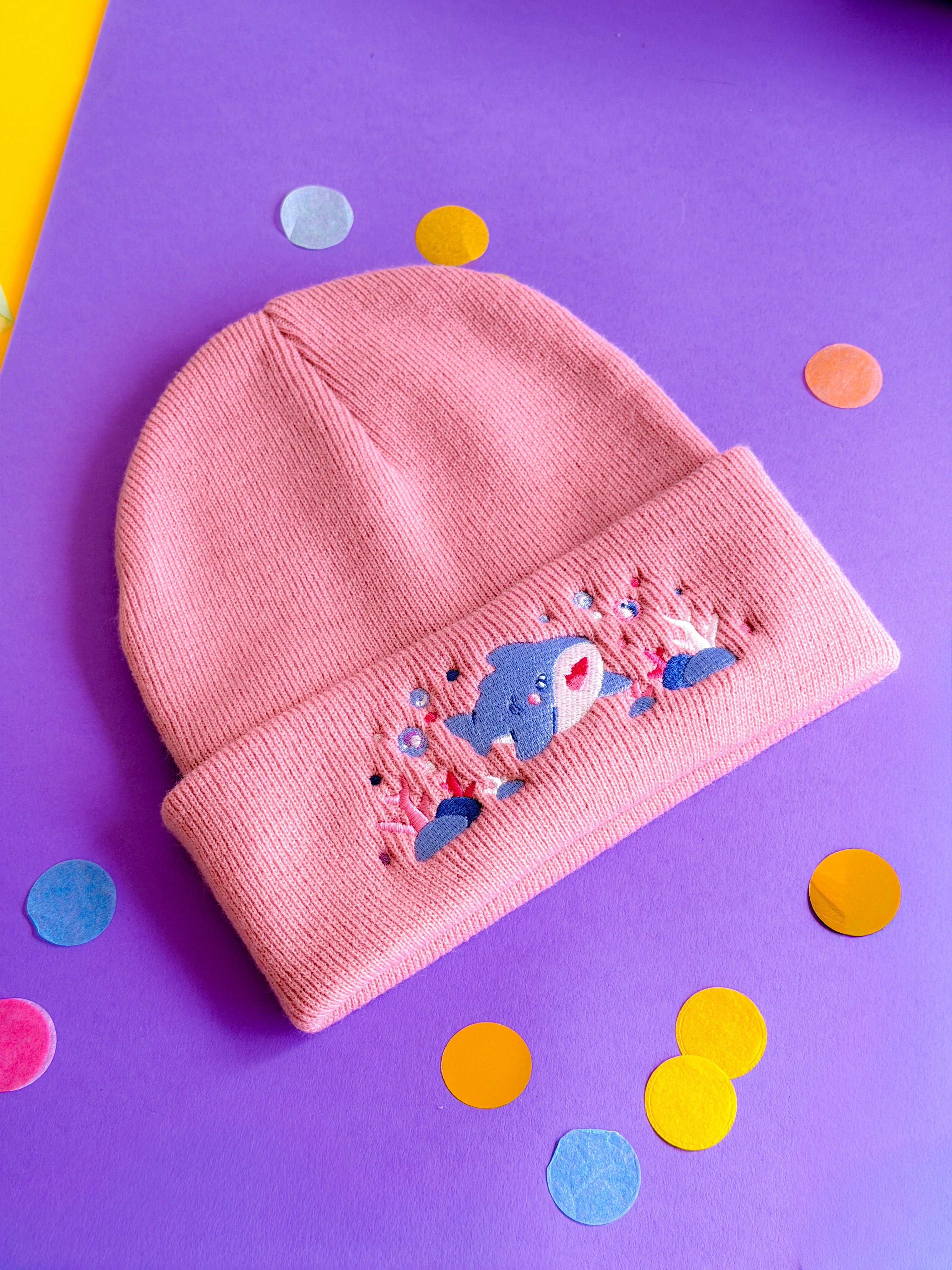 miamouz-happy-shark-winterm-tze-beanie-rosa image 1