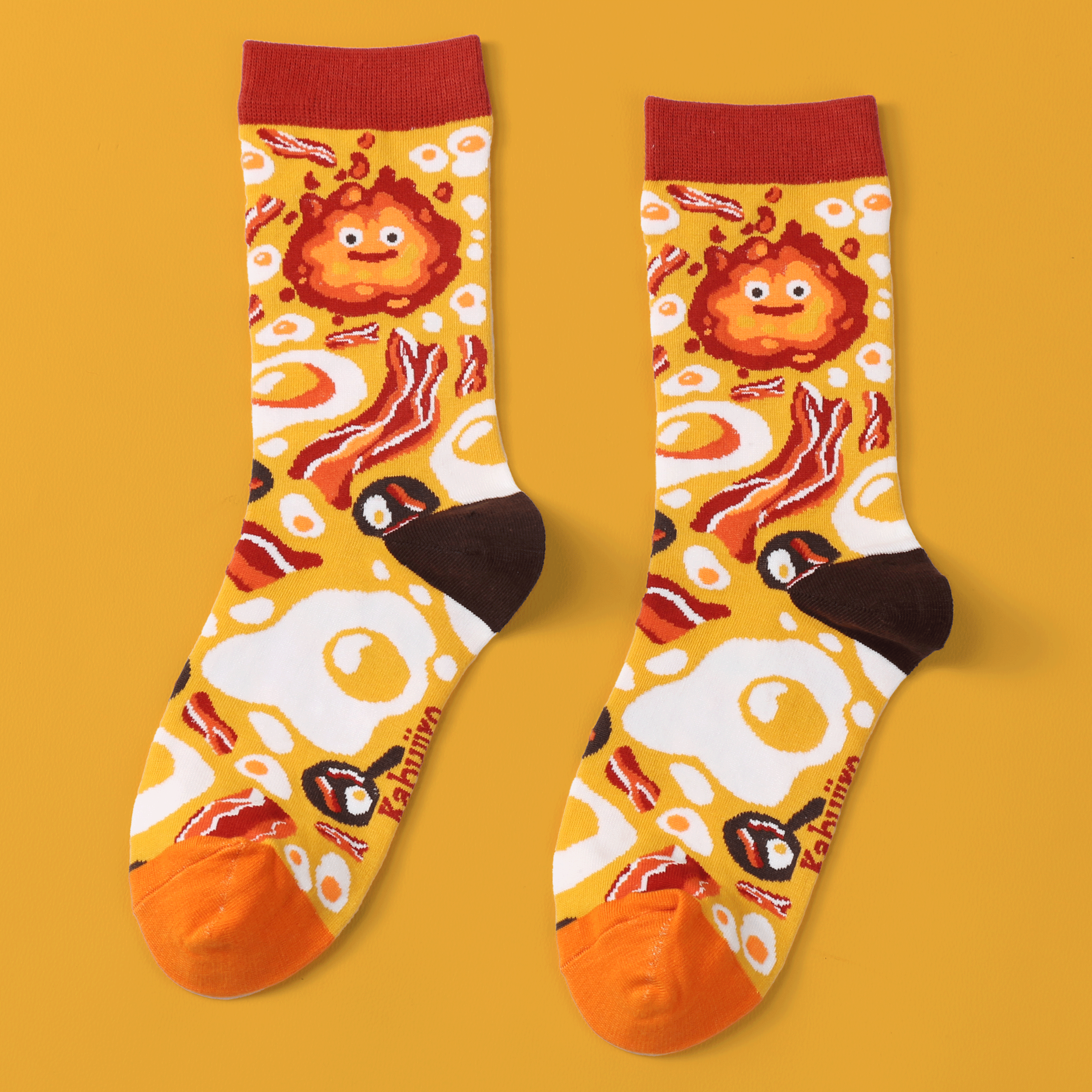 kabujiro-socks-breakfast-fire-socken-eu-37-43-baumwolle image 1