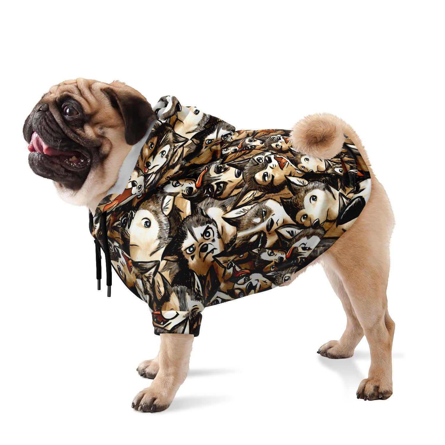howling-riot-husky-hunde-hoodie-reissverschluss-leckerli-tasche image 4
